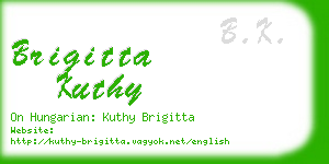 brigitta kuthy business card